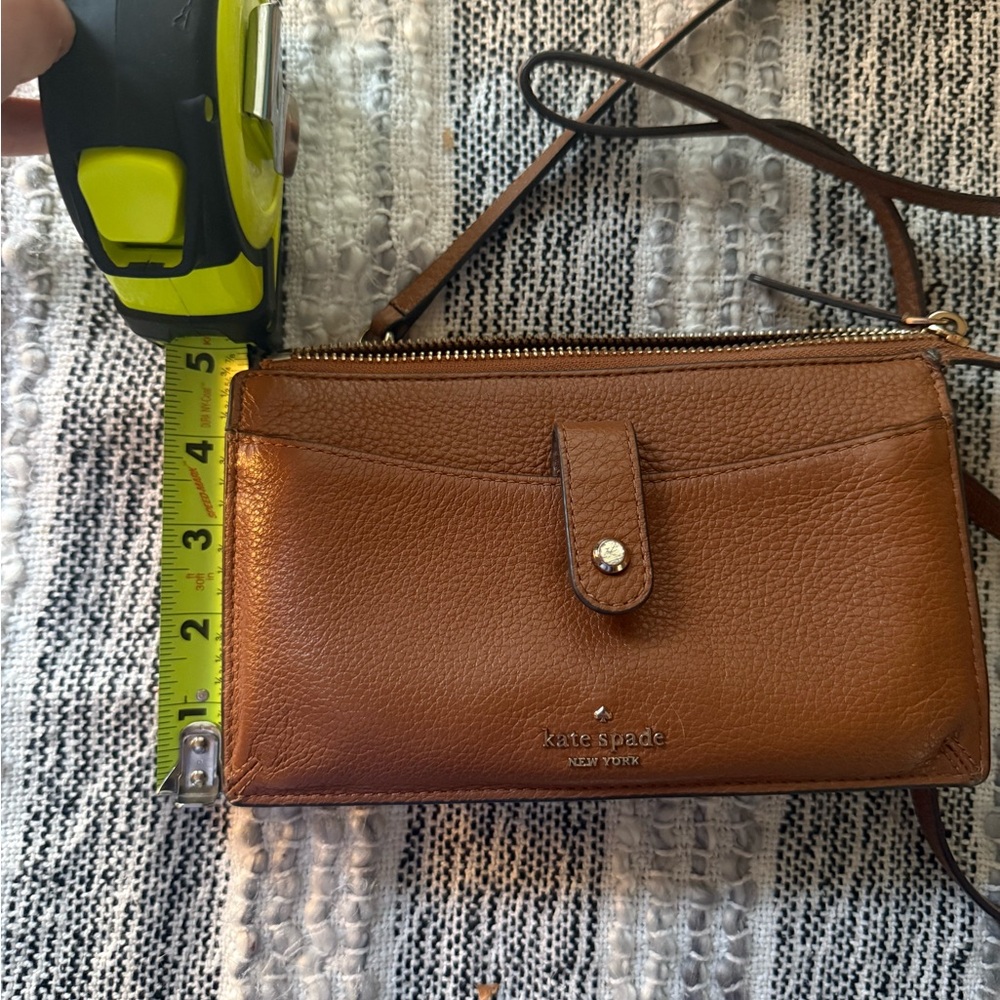 Kate Spade Tan Leather Crossbody Bag - Picture 4 of 5